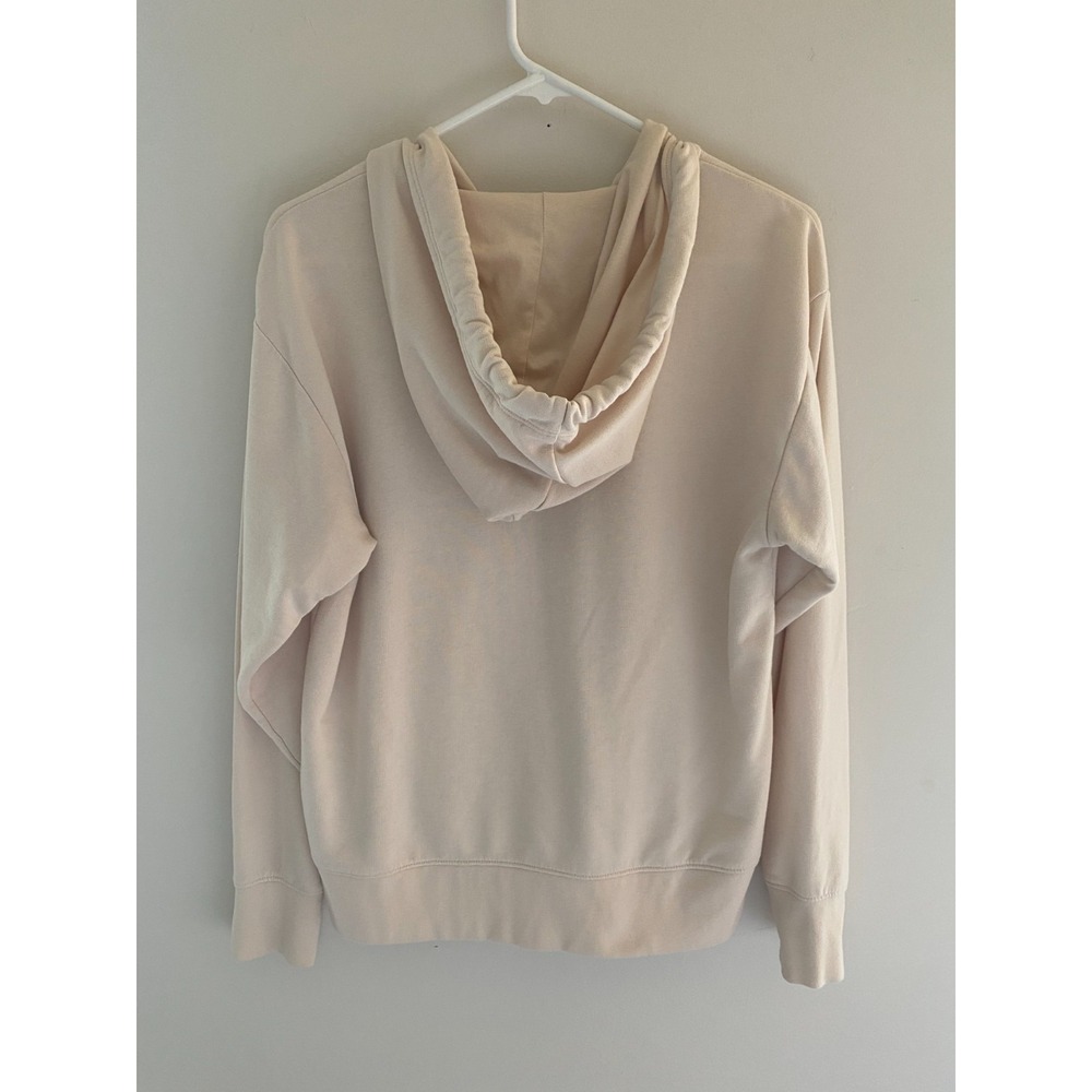 Banana Republic Hoodie Womens Small Beige Full Zip Lounge Minimalist Soft - Picture 8 of 11